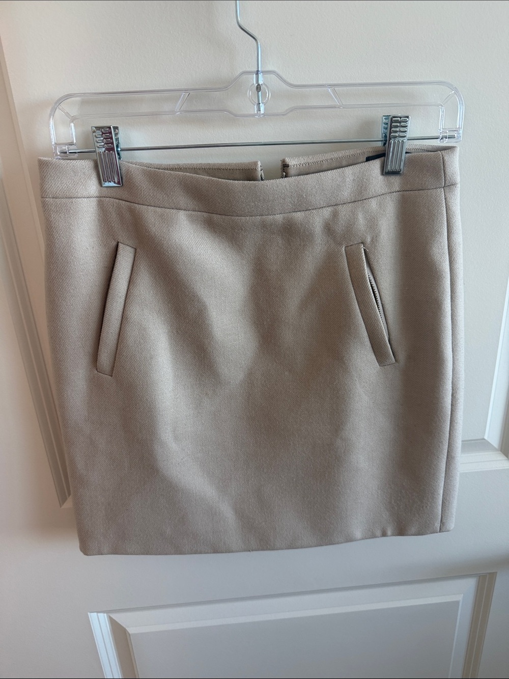 J. Crew Cream Mini Skirt